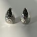 Spot Factory INS INS Retro Titanium Steel Simple Versatile Hammer Surface Water Drop Hollow Earrings_ipsvogv.com