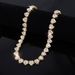 Men’s Jewelry Set Fashion Hip Hop New 11mm Heart Shaped Glass Inlaid Rhinestone Cuban Necklace Thick Jewelry Trendy_ipsvogv.com