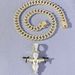 Hip Hop Gold Plated Masked Double Gun Wings Angel Pendant with Cool and Dominant Diamonds Cuban Necklace Jewelry_ipsvogv.com