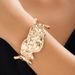 Jewelry Niche Pleated Liquid Metal Wind Simple Lava Irregular Bracelet For Women_ipsvogv.com