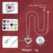 Women’s Jewelry Set Fashion hot selling love necklace for women fashion diamond heart shaped pendant clavicle chain Valentine's Day gift_ipsvogv.com