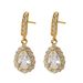 Sterling silver drop Zircon stud earrings electroplated gold-plated diamond-embedded earrings niche all-match_ipsvogv.com