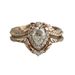 Sanjie Flower Wedding Ring Women's Fashion Crown Jewelry With White Water Drop Zircon Set_ipsvogv.com