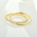 S925 sterling silver gold stacking ring female personality ins style ring jewelry silver jewelry_ipsvogv.com