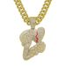 New Love Diamond Pendant Hip Hop Street Hot Selling Men's Necklace Accessories_ipsvogv.com