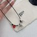 Women’s Jewelry Set Fashion Autumn And Winter New Trend White Mushroom Flower Drawstring Necklace Female Cute Exquisite Sweet Cool Niche Necklace_ipsvogv.com