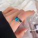 Japanese And Korean Irregular Heavy Industry Female Fashion Personality, Open Mouth Geometric Hip-hop, Ins Index Finger_ipsvogv.com