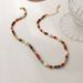Colorful Bohemian Abacus Beads, Stone Necklaces, Handcrafted Beaded, High-end And Personalized Pearl Collarbone Chains_ipsvogv.com