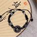 Songyan Ink Safe Buckle Black Beaded Bracelet For Female Minority, High End Weaving Bracelet, New Chinese Ancient Style_ipsvogv.com