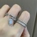 Subtle Sweet Cool Style Personalized Geometric Sparkling Diamond Zircon Open Temperament Versatile Square Socialite_ipsvogv.com