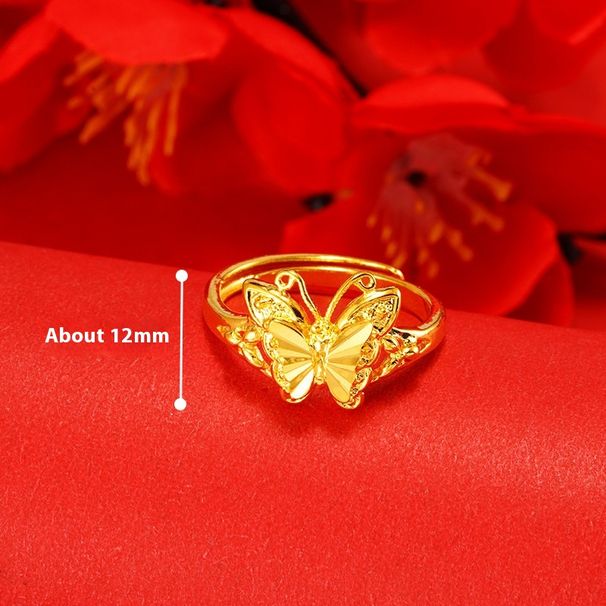 Popular Fashionable Copper Plated Open With Adjustable Women's Ring And Ethnic Style Jewelry_ipsvogv.com