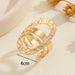 New Fashion INS Geometric Hollow Oval Hammered Texture Ring Niche High-end Sense Light Luxury Jewelry_ipsvogv.com