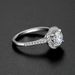 D Color One Carat Pure Silver For Marriage Proposal, Engagement Ring, Moissanite Diamond Round Package Ring_ipsvogv.com