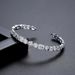 Women's Jewelry K Copper Inlaid Zircon Tennis Chain Fashion Design Dating Commuting Open Adjustable Bracelet_ipsvogv.com