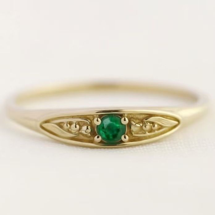 Sanjieins Internet Celebrity Simple And Fashionable Gold Ring Creative Classic Zircon Women's Jewelry_ipsvogv.com