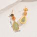 Small China-Chic Style Women's Geometric Color Painted Enamel Auspicious Pattern Advanced Design Earnails Versatile_ipsvogv.com