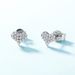 Love Full Inlaid Bright Moissanite Earrings S925 Silver Inlaid Colored Gemstone Earrings Light Luxury All Match_ipsvogv.com