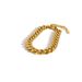 Titanium Non-Fading Men And Women Hip-Hop Trendy Gold Stainless Steel Cuban Chain Bracelet Jewelry_ipsvogv.com