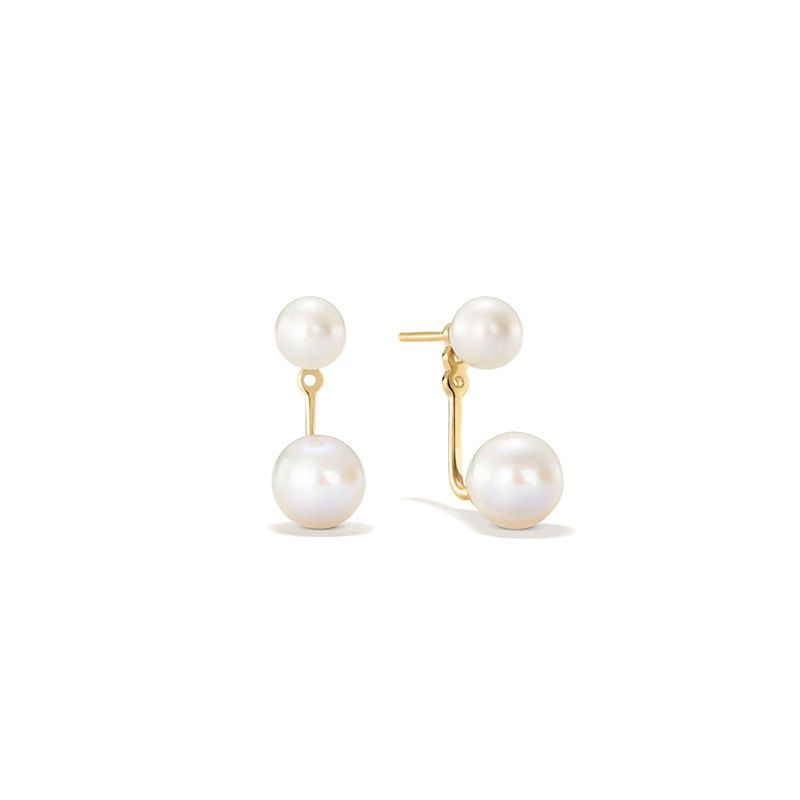 Women's Jewelry Two Wear Pearl Earrings Light Luxury High End Design One Piece Two Wear Earrings Ear Jewelry_ipsvogv.com