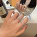A Niche High-end Zircon Inlaid Ring With Adjustable Female Opening, Trendy Instagram Fashion Ring, Artistic Temperament,_ipsvogv.com