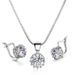 Women’s Jewelry Set Fashion fashion crown pendant necklace earring set popular zircon plated genuine_ipsvogv.com
