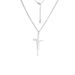 Hip Hop Titanium Cutting, Real Gold Electroplating, Non Fading Couple Style Jesus Cross Stainless Steel Necklace_ipsvogv.com