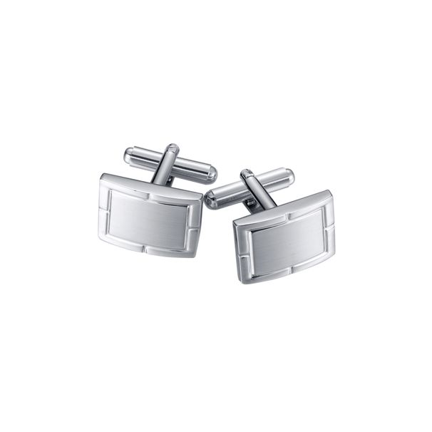 New Men's Business Silver Cufflinks Creative Square Striped Cuff Nails French Fashion Cufflinks Spot_ipsvogv.com