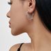 Gold-Plated Copper Design Twisted Geometric Metal Ball Elegant Versatile Vintage Style Earrings For Women_ipsvogv.com