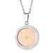 Women's Jewelry Compass Necklace Electroplated Rose Gold Necklace Stainless Steel Compass Engraved Round Pendant Necklace_ipsvogv.com