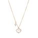 Women's Jewelry Mother Of Pearl Pendant Necklace Simple High End Stainless Steel Plated K Gold Light Luxury Clavicle Chain_ipsvogv.com