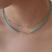 Turquoise Broken Silver Necklace For Women Autumn And Winter Does Not Fade All Match High End Niche Beaded Clavicle Necklace Jewelry_ipsvogv.com