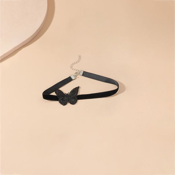 Trendy Necklace For Women Summer Design Sense Collarbone Chain Fairy Lace Choker With Bow Decoration_ipsvogv.com