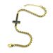 Men's And Women's 5MM Simple Cross Stainless Steel Bracelet With Diamonds Jewelry_ipsvogv.com
