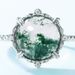 Personality Charm Water Grass Agate Ring S925 Silver Natural Green Moss Stone Fashion Finger Ring Atmosphere_ipsvogv.com