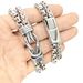 New Hip-Hop Style For Men Titanium Steel Chain Thick Mixed Magnetic Clasp Bracelet Jewelry_ipsvogv.com