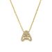 Women's Jewelry Brass Inlaid Zirconium 26 English Small Letters Pendant Necklace Niche Clavicle Chain_ipsvogv.com