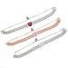 Women's Jewelry Heart Shaped Zircon Chain Bracelet Hip Hop Full Diamond Bracelet_ipsvogv.com