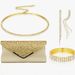 Fashion all match suit evening bag diamond studded elastic bracelet niche diamond necklace earrings four pieces_ipsvogv.com