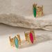 Women’s Jewelry Set Fashion Retro Natural Stone Ring Female Versatile Simple High End Hand Jewelry Stainless Steel Gold Plated Open Ring_ipsvogv.com