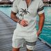 Men's Clothing polo shirt solid color plus size casual 3D printed zipper short sleeve suit lapel collar men's short sleeve_ipsvogv.com