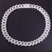 Hip Hop Cuban Chain Full Diamond S925 Silver Inlaid Zircon Necklace 19mm Thick Cross Border European And American Diamond Hip Hop Necklace_ipsvogv.com