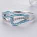 Pure Geometric Drip Oil Women's Copper Ring Zircon Jewelry_ipsvogv.com