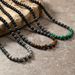 Fashionable Natural Stone Handmade Bead Necklace, Punk Style Men's Jewelry Necklace_ipsvogv.com