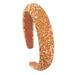 Headband Wide edge Headband Fabric sponge colorful rice beads hair accessories Trend party headwear_ipsvogv.com