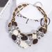 Multi Layer Beaded Acrylic Turquoise Fashionable Necklace High End Accessories_ipsvogv.com