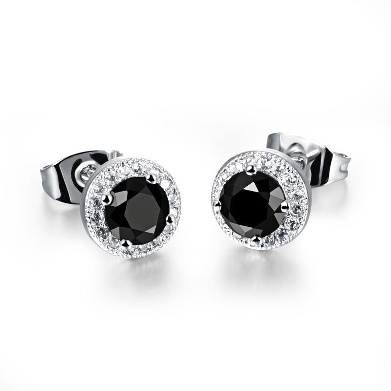 A Light All-match Copper Fashion Niche Design Simple Temperament Dia-studded Earrings Full Of Dias_ipsvogv.com