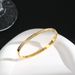 Mantianxing Simple and Fashionable High Grade Titanium Steel Bracelet with Half Ring Diamonds for Women, Personalized_ipsvogv.com