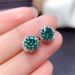 Cao Shi Live Broadcast Drainage Welfare Payment Imitating Maldives Blue Green Zircon Earrings Female_ipsvogv.com