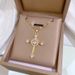 【 Titanium Steel 】 Cross Zircon Light Luxury Temperament Gorgeous Full Diamond Necklace Women's Versatile Collarbone_ipsvogv.com