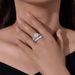 Women's Jewelry S925 Sterling Silver Micro Inlaid Zircon Set Ring Women's Wedding Ring_ipsvogv.com